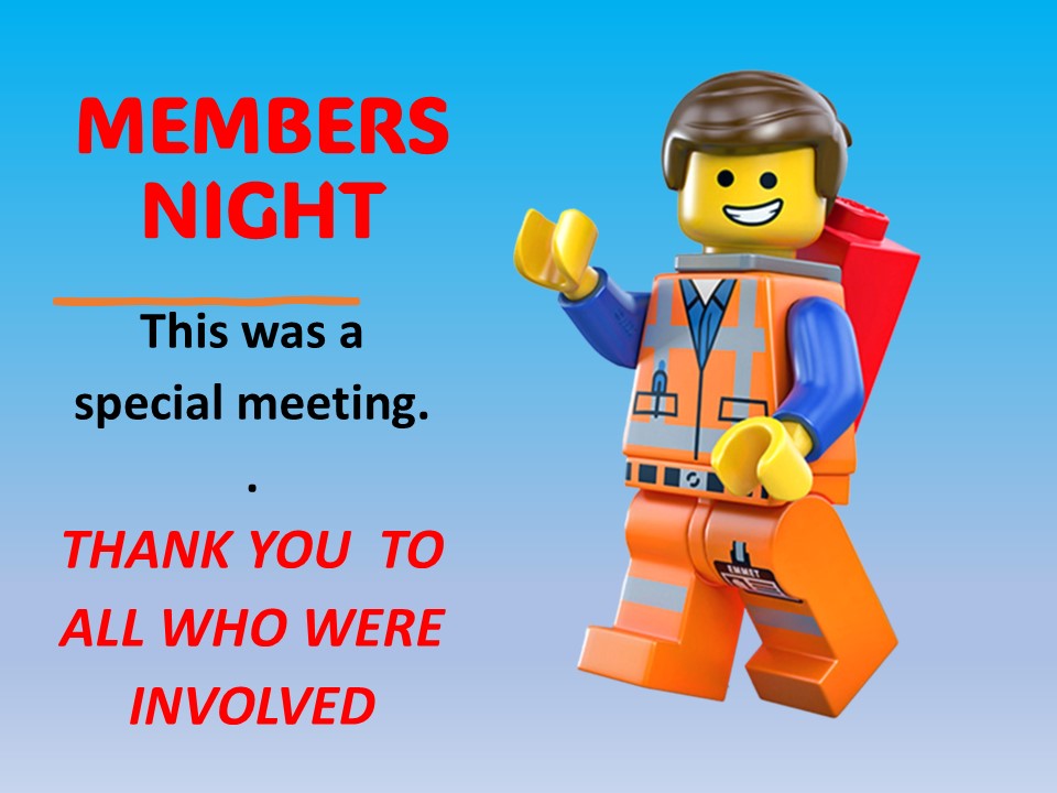 MEMBERS NIGHT OCTOBER