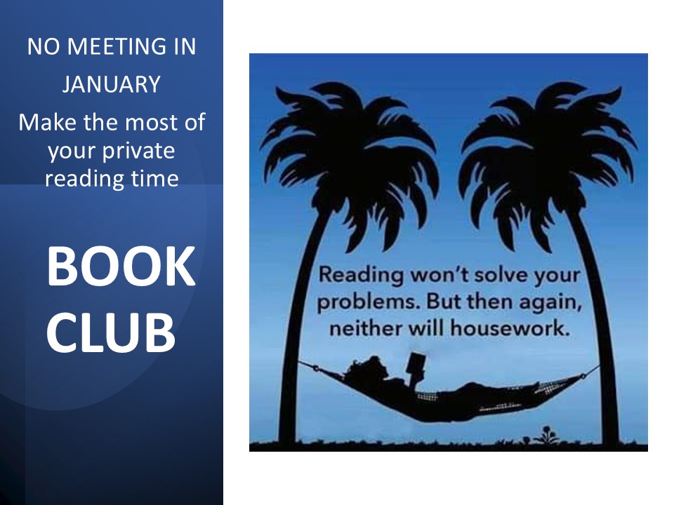 NO JANUARY BOOK CLUB