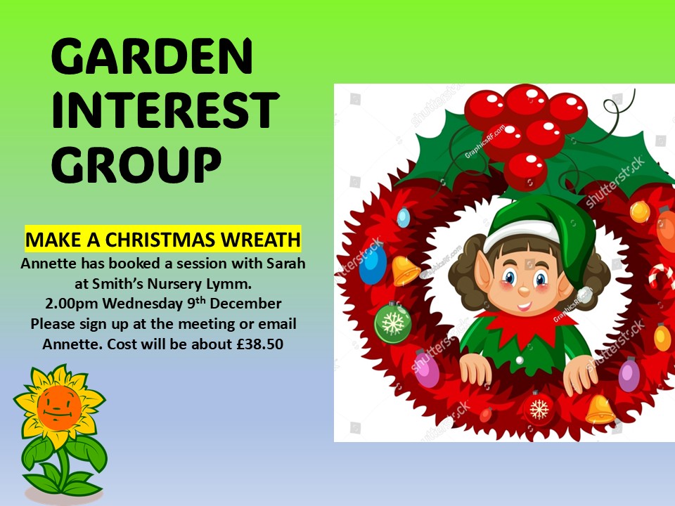 WEDNESDAY 9th DECEMBER